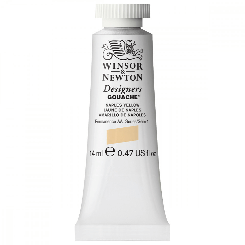 Tinta Guache Winsor & Newton Designers 14ml S1 422 Naples Yellow